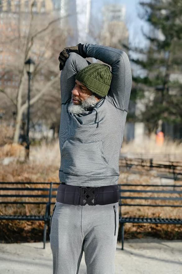 Weighted Fitness Belt - Walking, Running, Training Belt with Adjustable Weights up to 10 lbs, Cooling Technology, Unisex