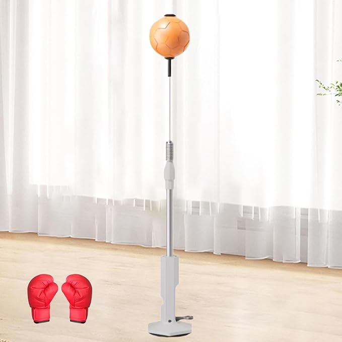 Boxing Reflex Ball Boxing Reaction Ball Adjustable Height Boxing Punching Bag with Stand for Exercise Workout