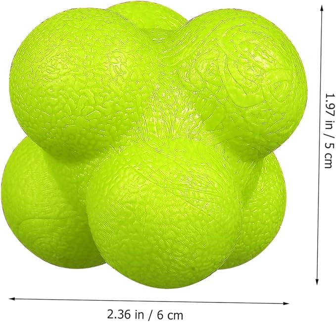 ibasenice 6 Pcs Hexagonal Reaction Training Balls for Agility and Reaction Balls for Sports Training Improve Coordination and Reflexes