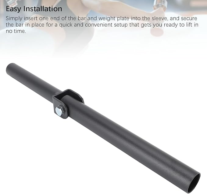 25mm T Bar Row Landmine Attachment, 360 Degree Rotating Steel Post Insert Home Gym Strength Training Equipment for Home Gym (Inner Diamete: 25mm/0.98in)