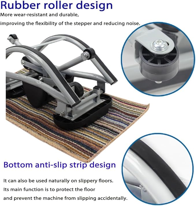 Rock Stepper, 2026 New Portable Rock Stepper Side to Side, Compact Low-Impact Lateral Steppers for Unisex, Track Time, Reps, Calories with Digital Display for Legs, Glutes, Abs