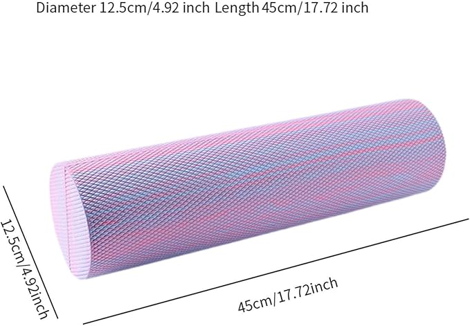 DYNWAVE Exercise Foam Roller Comfortable Lightweight EVA Foam Roller Pilates Foam Roller for Fitness Stretching Runners