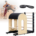 Professional Pilates Ladder Barrel for Body Stretch, Spine Corrector for Home & Studio Gym Fitness, Pilates Reformer Yoga Small Muscle Group Exercise Shaping Black