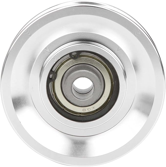 Agatige Aluminum Pulley Wheel, 70mm 80mm Power Rack Pulley Attachment Bearing Gym Pulleywheel Strength Training Exercise Hardware for Home Gym Equipment