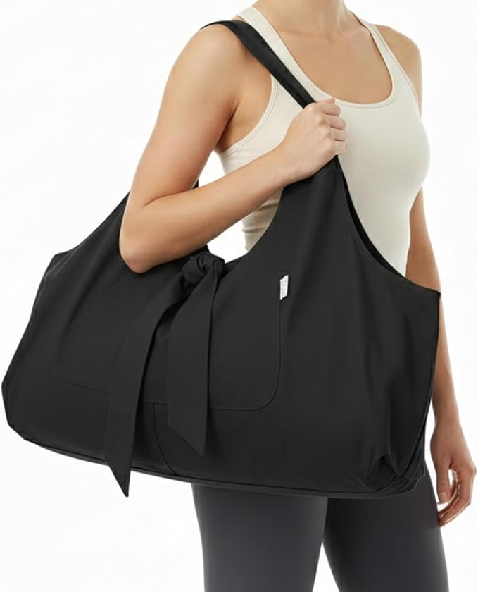 Yogiii Yoga Mat Bag | The ORIGINAL YogiiiTotePRO | Large Yoga Mat Bag or Yoga Mat Carrier with Side Pocket | Yoga Bag Fits Most Size Mats