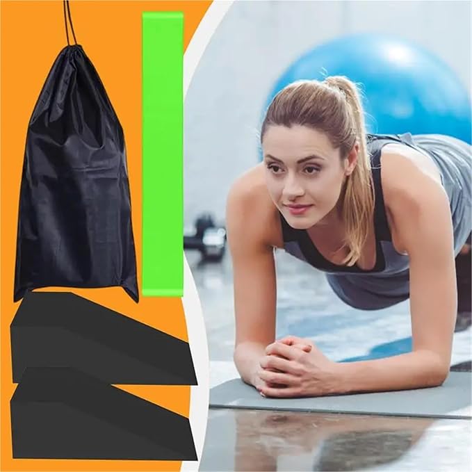 Yoga Foam Wedges Yoga Foam Wedge Blocks Non-Slip Supportive Squat Ramp Prop Accessories Lightweight Calf Stretcher Slant Board