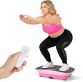 GYMAX Vibration Plate Exercise Machine, Vibration Plate with 10-Level Intensity, LED Display & Remote Control, Body Vibrating Plates Stand Shaking Platform Fat Burning Machine