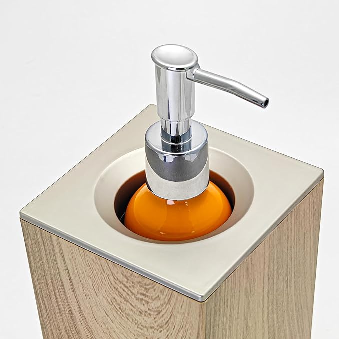 Elitzia Massage Oil Warmer Use Parts Pump Bottle 1 Pack 8.45oz/250ml Aluminium Pump Bottles for Solution Gel Lotion and Cream Use Suitable for ETOH01 ETOH02 ETLB01 ETLB02 ETOH843N ETOH843NB(Orange)