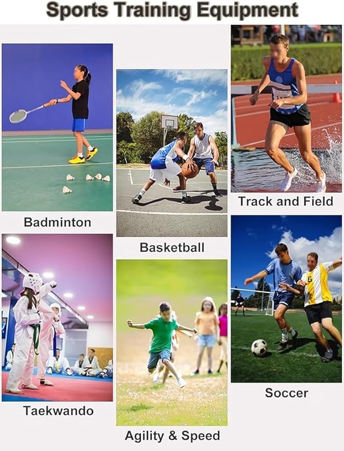 Kids Portable Hurdles Training Equipment - Plastic Soccer Agility Workout Trainer Kit, 5 Pack Different Height Hurdles, Track and Field Practice Kit(Color:red)
