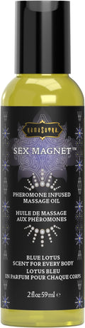 KAMA SUTRA Sex Magnet Pheromone Massage Oil Blue Lotus- 2 Fl Oz Blue Lotus Massage Oil