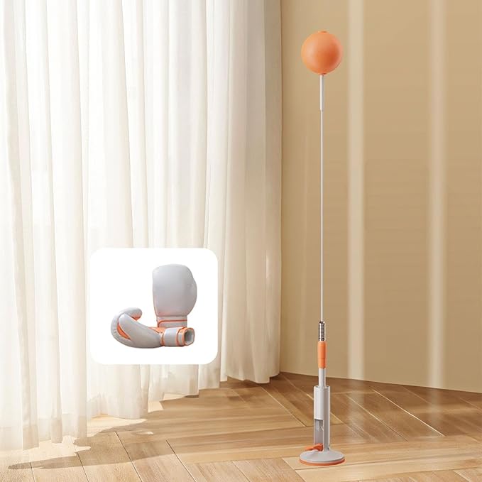 Boxing Reaction Ball, Boxing Speed Bag, Floor Standing Boxing Gear, Boxing Reflex Ball, Boxing Punching Bag for Workout MMA, Adults