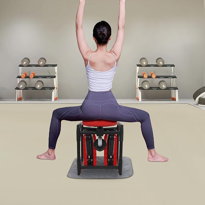 3-in-1 Multi-Function Stepper with Seat Mini Sport Stepper with Resistance Bands & Mat Stair Stepper Machine for Home Workout, Waist Legs Full Body Exercise