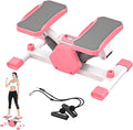 Rock Stepper Step Rocker Side to Side Low-Impact, Compact Side Stepper with Resistance Bands and Digital Display, Suitable for Full-Body Fitness