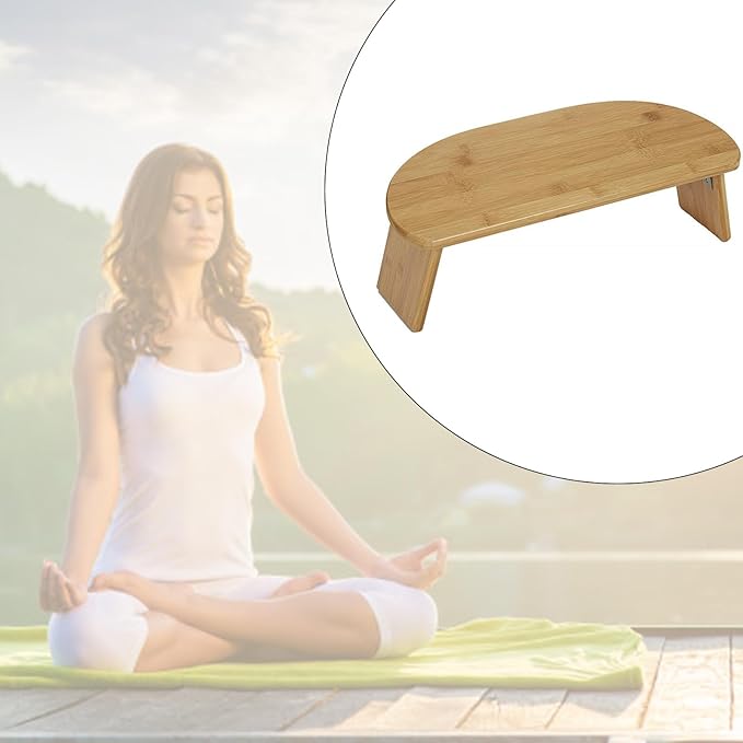Meditations Benches Bamboos Meditations Stool Folding Kneeling Benches for Travel and Home Use Portables