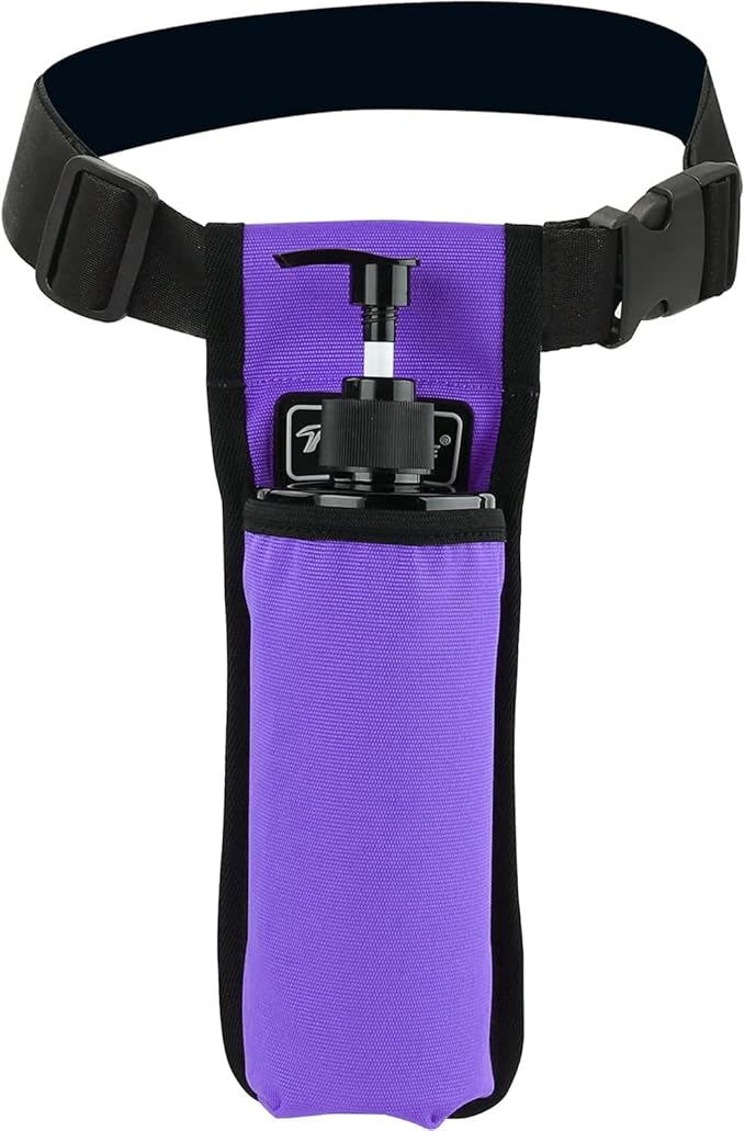 Tuhaoge Massage Bottle Bag Massage Oil Holster Lotion Holster Massage Therapist Massage Oil Holster Massage Lotion (TH1KD-Purple)