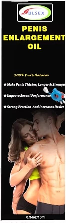 Men's Massage Oil – Natural with Herbal Extracts – 10ml Natural Male Enhancement