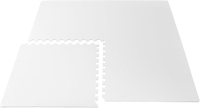 We Sell Mats 3/8" Thick Multipurpose EVA Foam Exercise Floor Mat, Interlocking Tiles, Anti-Fatigue for Home or Gym