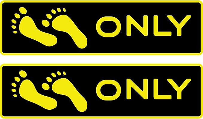 Naked Feet Only Step Pads Non-Slip EVA Foam Step Pad for Boat Gunwales & Ladders, 6mm Brushed Marine Grade Anti-Skid Adhesive Pads (Pair) SeaDek Technology - Black/Yellow