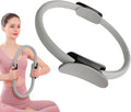 Pilates Ring Fitness Circle 14.96" Yoga Rings Magic Circle with Dual Padded Handles for Toning Arms, Thighs/Legs & Core