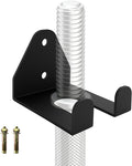 Barbell Storage Rack, Heavy Duty Vertical Hanging Barbell Rack, Wall Mounted Barbell Holder, Olympic Wall Mount Barbell Holder Space Saving Bar Holder Suitable for for Home, Commercial, Garage Gym