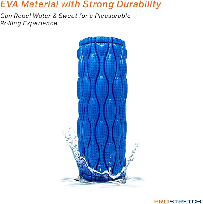 ProStretch Nonagon Textured Foam Roller for Deep Tissue Muscle Massage and Myofascial Trigger Point Release