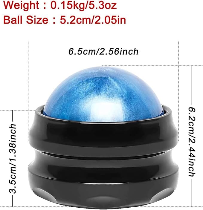 Massage Tools Back Massage Therapy Used with Essential Oils Manual Massage Roller Ball for Sore Muscles Pain Relief