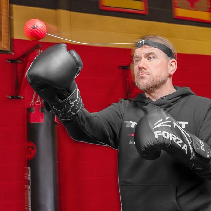 FORZA Boxing Reflex Ball | Boxing Training Ball - Premium Boxing Equipment For Gym Workouts & Fitness | MMA Speed Training Equipment | Portable Reaction Ball