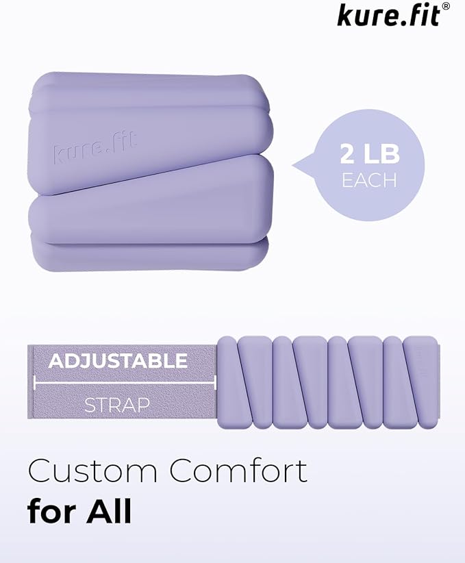 Pilates Weight | Wrist & Ankle Weights for Women | Weighted Bangles | 1LB/ 2LB Each (Set of 2)