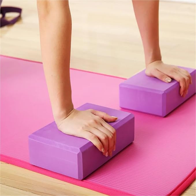 Yoga Wedge Block 3Pc High Density Yoga Blocks,EVA Foam Exercise Workout Fitness Bricks,Pilates Stretch Handstand Non-Slip Gym For Home Practice,Physical Therapy,Pilates.
