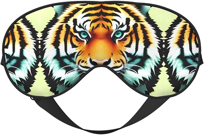 Little Fat Tiger Head Head-Mounted Double-Sided Light-Blocking Sleeping Eye mask to Protect Eyes and Relieve Eye Fatigue
