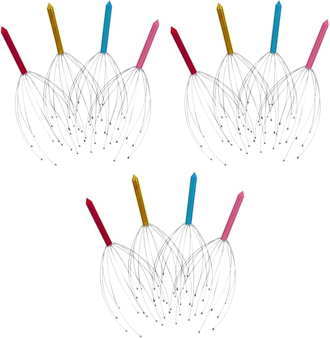 Healifty 12 Pcs Head Massager Scalp Massage Tool Scalp Massager Head Claw Massager