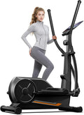 CURSOR Elliptical Exercise Machine, Elliptical Machine for Home with Hyper-Quiet Magnetic Driving System,8 Levels Resistance, Compact Elliptical with 12IN Stride & LCD Monitor, 330LBS Weight Capacity