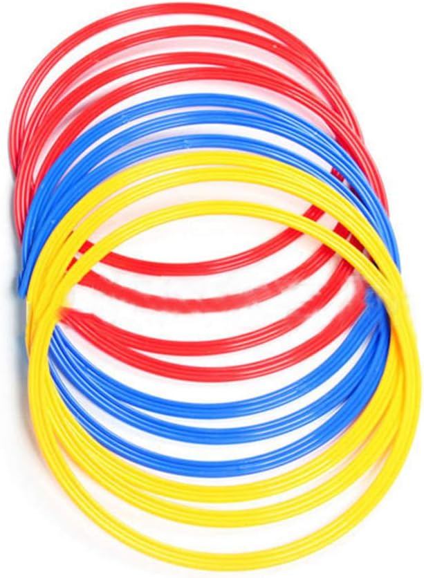 Speed & Agility Training Rings, Sports Agility Ladders, 6PCS Multicolor Soccer Sport Training Speed Rings Football Control Skills Agility toroidal