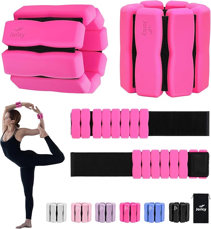 Wrist Ankle Weights for Women Men, Leg Arm Wrist Weights Bangles 1lb*2 1.5lb*2 2lb*2Wearable Weights Pilates Weighted Bracelet for Strength Training Walking Swimming Exercises Yoga Physical Therapy
