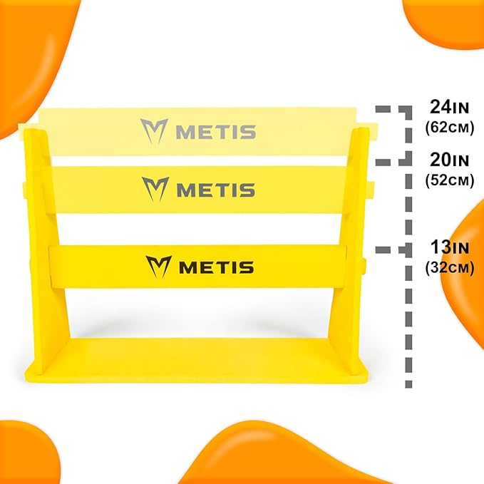 FORZA METIS Junior Foam Hurdles [Set of 4] – Adjustable Speed Training Hurdles for Young Athletes – Choice of 4 Vibrant Colors