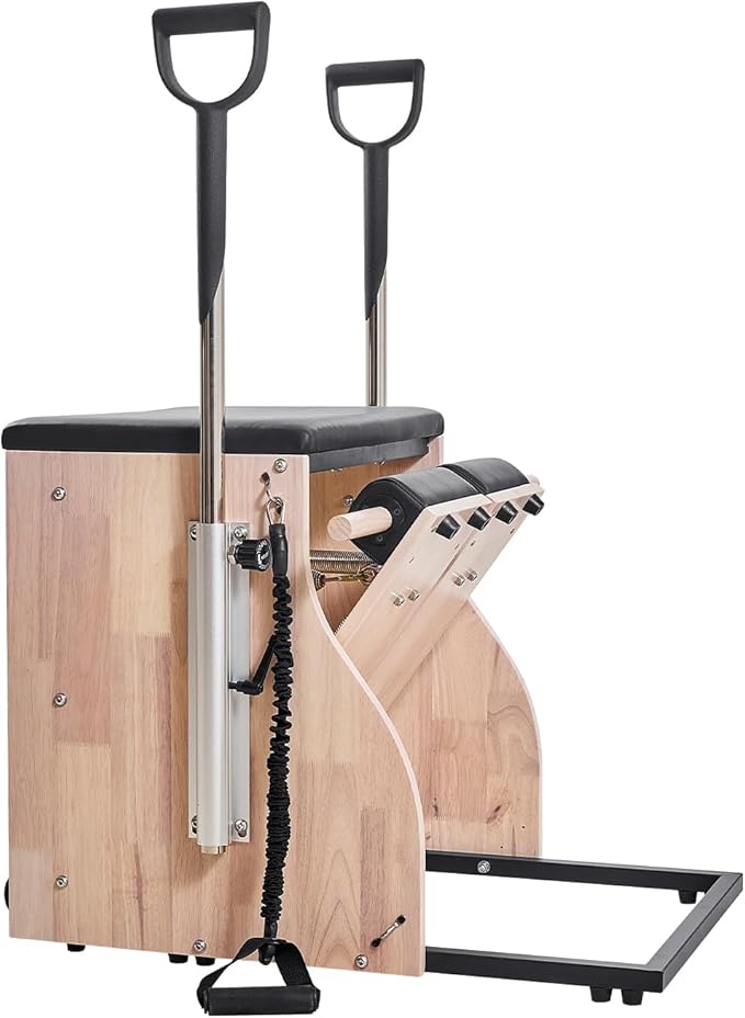 VEVOR Pilates Reformer Machine, Pilates Workout Equipment for Home Gym Studio Use, Pilates Reformer with Sitting Box and Jumpboard，fit for Beginners & Advanced Users