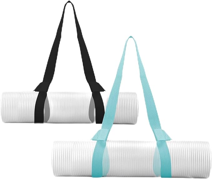 2 Packs Yoga Mat Strap for Carrying, Yoga Mat Carrier, Adjustable Yoga Mat Sling for Yoga Mat Exercise Mat