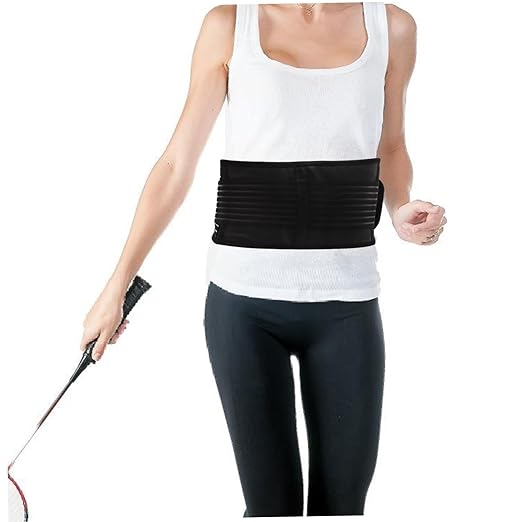 Mobestech 3pcs Adjustable Back Brace Magnetic Therapy Support Waist Belt Support Belt for Men Women Size Xl Double Pull Straps