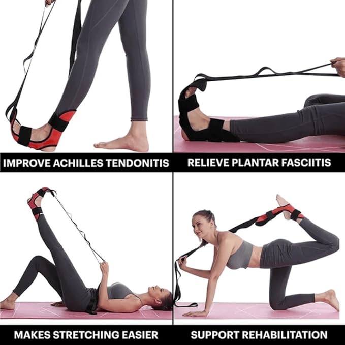Stretching Strap with Loops and Detachable Foot