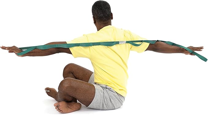 OPTP The Original Stretch Out Strap With Exercise Pilates Essentials Book - USA Made Top Choice for Physical Therapy, Pilates Stretching or Knee Therapy