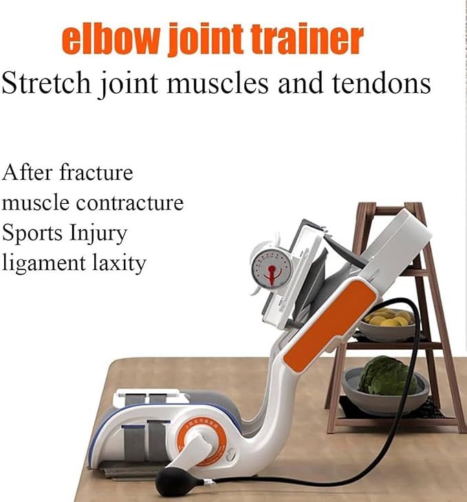 Electric Elbow Joint Rehabilitation Device, Upper Limb Arm Rehabilitation Training Device, Full Angle Adjustment, Flexion and Extension Training, Used for Wrist and Elbow Injury Recovery