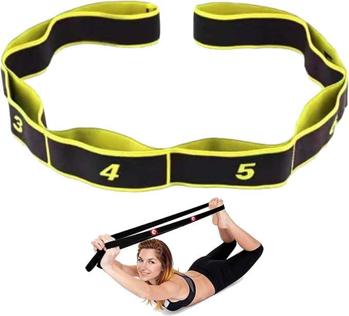 Numbered Resistance Bands for Glutes, 2026 Upgrade Fitness Resistance Band for Stretching and Yoga, Full Body Stretching Shaping, Home Exercise, Women's Home Training Equipment Glutes