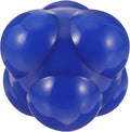 Silicone Hexagonal Agile Reaction Ball 68mm Large Blue Fitness Training Ball for Baseball Agility Exercise Indoor Speed Coordination