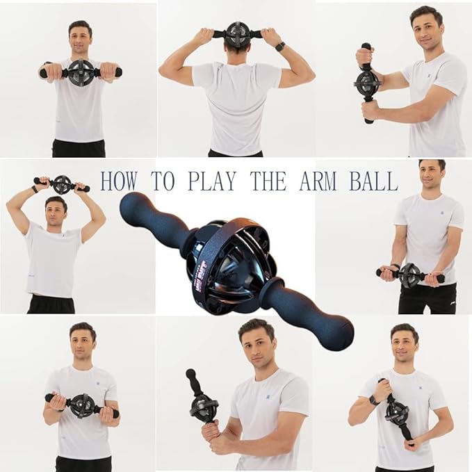 Arm Gyro Ball Core Trainer for Stronger Arm Bones and Muscle - Fitness Gyroscopic, Wrist Ball Gyro, Arm Strength Exerciser, Arm Hand Muscle Trainer Device