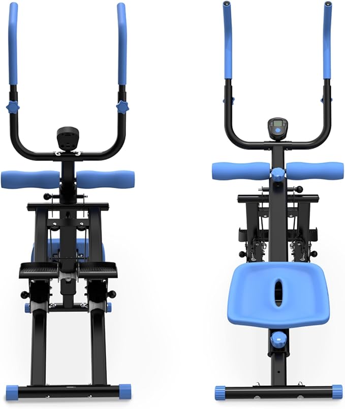 2 in 1 Stair Stepper and Ab Machine,Multifunctional Full Body Workout Machine,dual Track Ab Machine,Upgrade Stairmaster & Ab Trainer Equipment for Home Gym Exercise