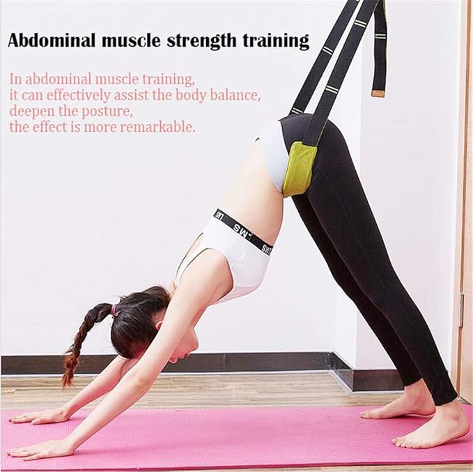 Waist Back Bend Assist Trainer-Door Flexibility Tensile Multifunction Yoga Stretching Leg, Ligament Back Posture Corrector Workout, for Pilates, Dance, Yoga, Gymnastics, Cheerleading, Splits
