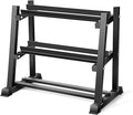 Dumbbell Rack, Bongkim Dumbbell Set with Rack Stand, Dumbbells Weights Rack for Home Gym, Weight Rack for Dumbbells, Kettlebells, and Weight Plates 1100LBS
