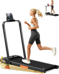Walking Pad Treadmill with 15% Incline 2.5HP Foldable Under Desk Walking Pad for Home and Offce 300LBS Weight Capacity 0.6-6.2MPH Compact Treadmill with Remote Control