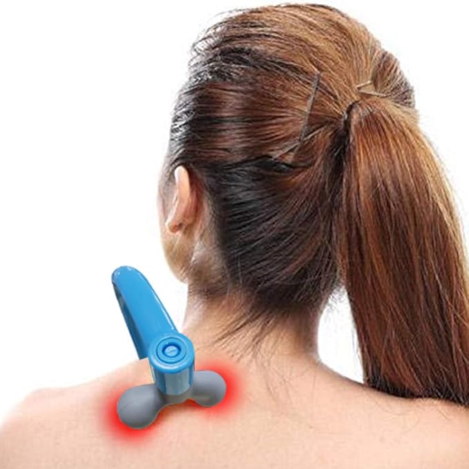 Self Massage Tool - Original Trigger Point Therapy for Back and Neck, Lower Back Massager, Myofascial Release Tool & Deep Tissue Muscle Massage Stick, Shoulder,Leg,Feet, Blue