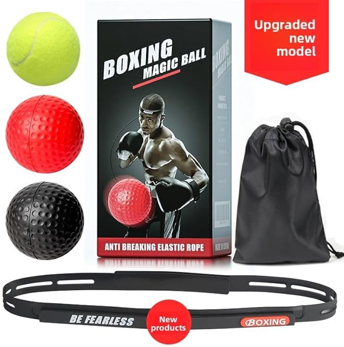 2 Sets Sports Reaction Ball, Sports Reaction Ball Boxing Reaction Training Ball, Head Mounted Adjustable Elastic Band, Very Suitable for Combat Skills, Reaction Speed, Hand Eye Coordination Training